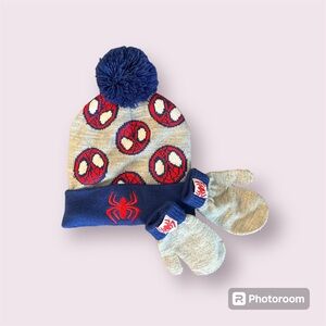 Spider-Man Cold Weather Hat and Mittens